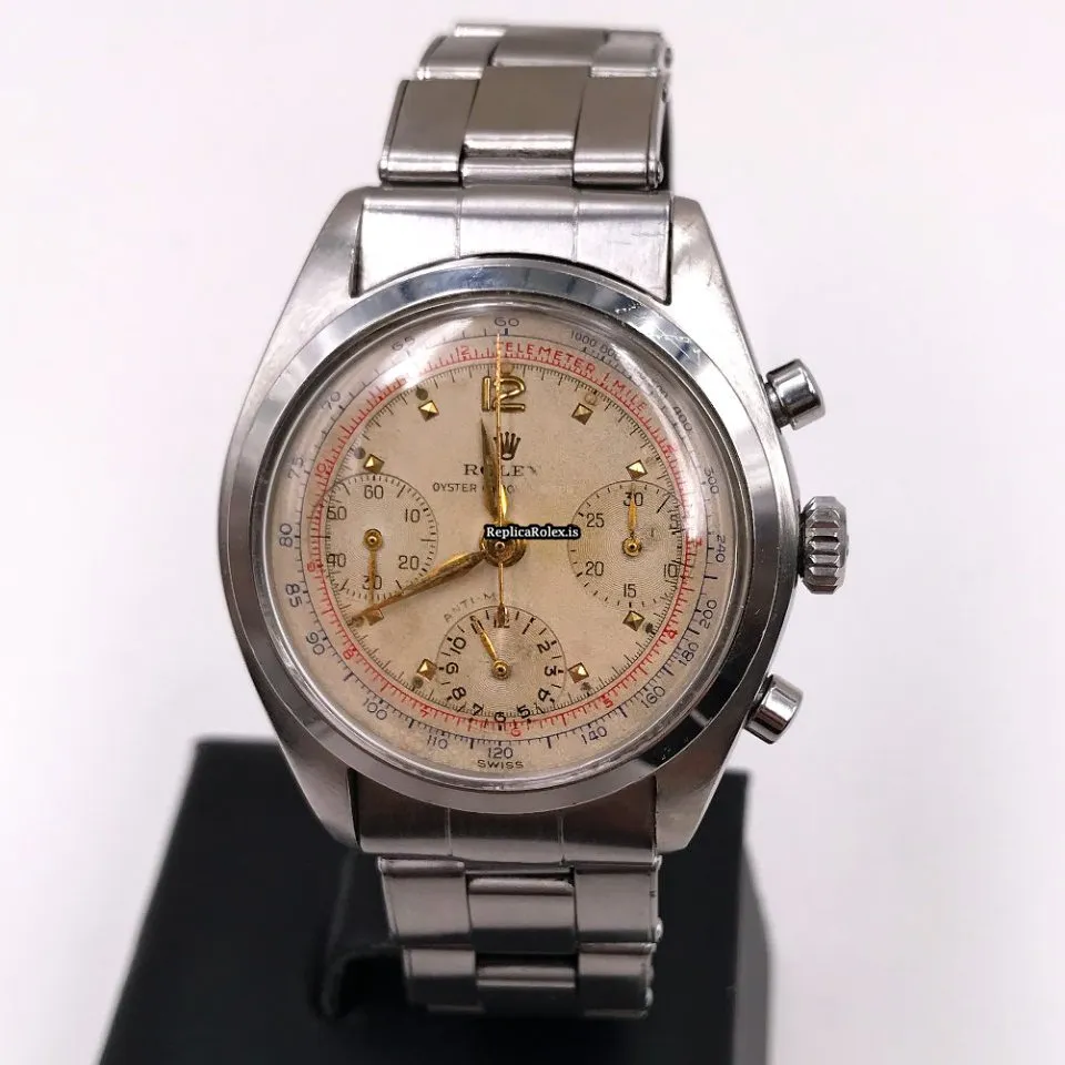 Terrific Fake Rolex Chronograph 6034 Manual Winding Movement 36mm Steel Case Mens/unisex Watch