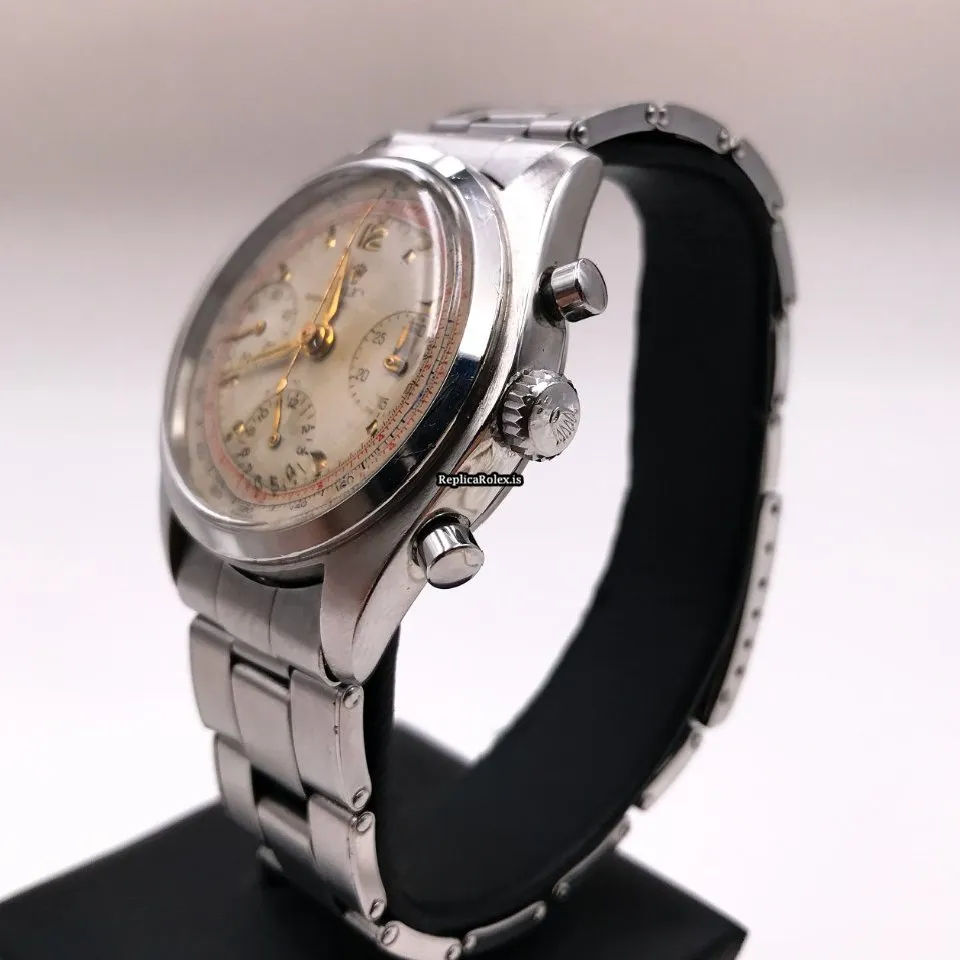 Terrific Fake Rolex Chronograph 6034 Manual Winding Movement 36mm Steel Case Mens/unisex Watch - Image 2