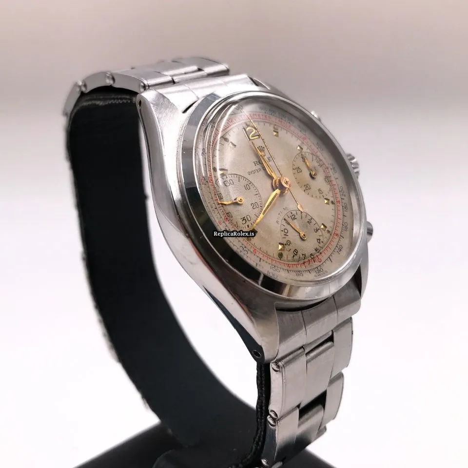 Terrific Fake Rolex Chronograph 6034 Manual Winding Movement 36mm Steel Case Mens/unisex Watch - Image 3