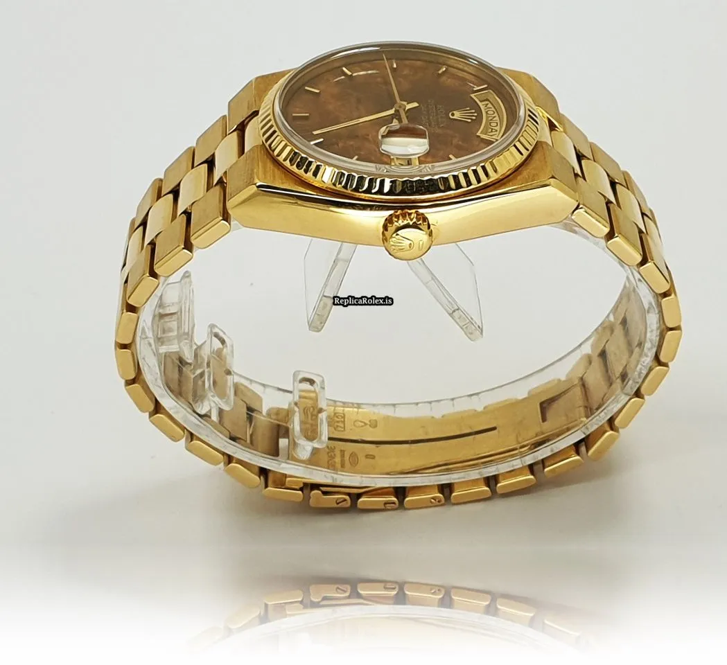 Epic Replica Rolex Day-date Oysterquartz 19018 Caliber 5055 Quartz Movement 36mm Yellow Gold Case Mens/unisex Watch - Image 6