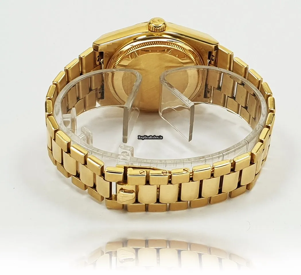 Epic Replica Rolex Day-date Oysterquartz 19018 Caliber 5055 Quartz Movement 36mm Yellow Gold Case Mens/unisex Watch - Image 7