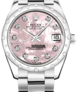 Luxury Fake Rolex Lady-datejust 178344 Caliber 2235 Automatic Movement 31mm Steel Case Womens Watch