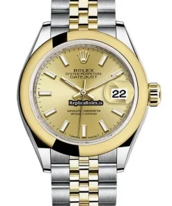 Fantastic Replica Rolex Lady-datejust 279163 Automatic Movement 28mm Gold/steel Case Womens Watch