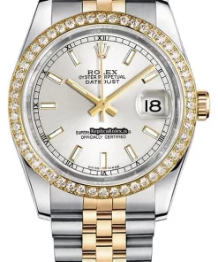 Remarkable Fake Rolex Datejust 116243 Caliber 3135 Automatic Movement 36mm Gold/steel Case Mens/unisex Watch