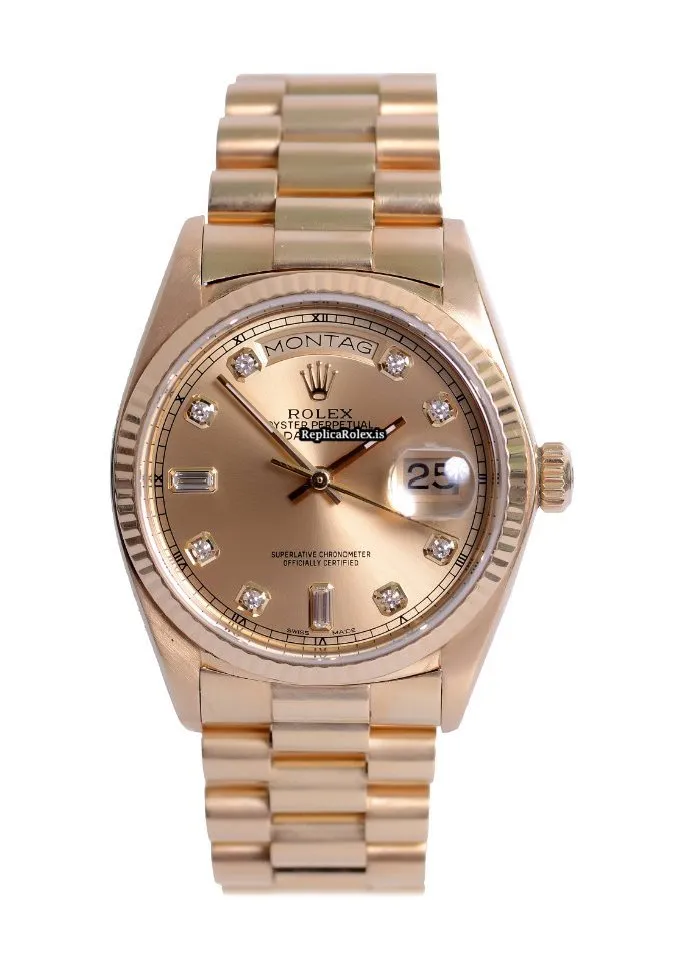 Distinctive Fake Rolex Day-date 36 18038 Automatic Movement 36mm Yellow Gold Case Mens/unisex Watch