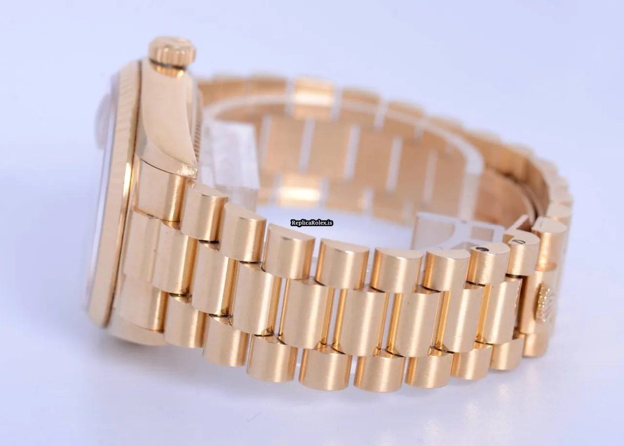 Distinctive Fake Rolex Day-date 36 18038 Automatic Movement 36mm Yellow Gold Case Mens/unisex Watch - Image 4
