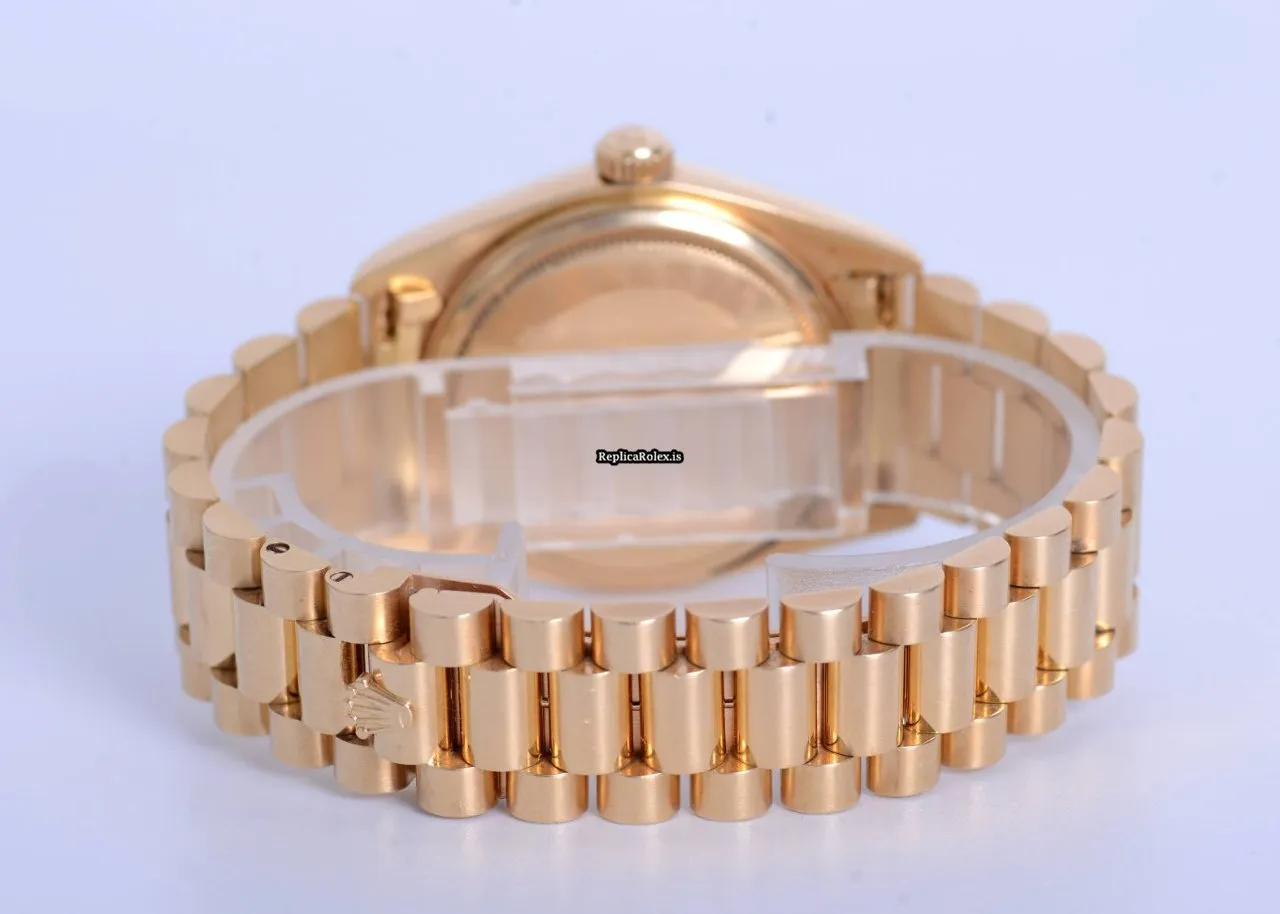 Distinctive Fake Rolex Day-date 36 18038 Automatic Movement 36mm Yellow Gold Case Mens/unisex Watch - Image 5