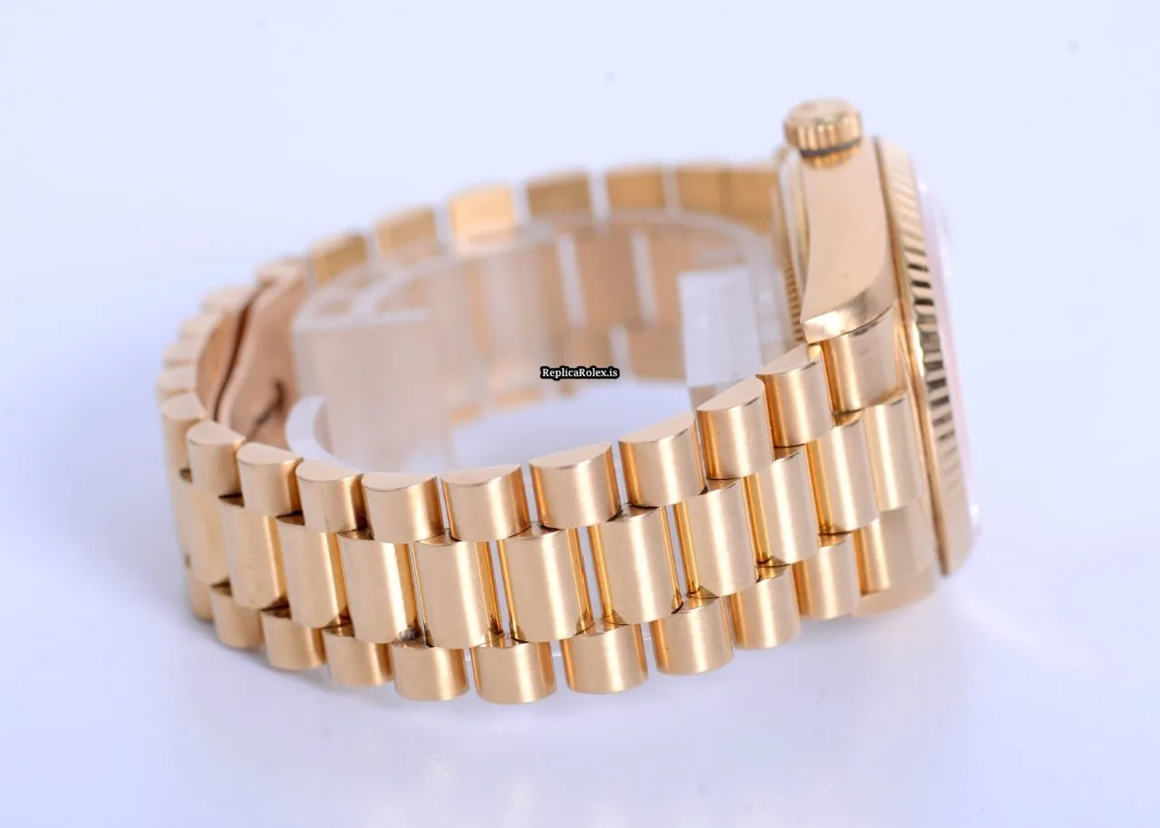 Distinctive Fake Rolex Day-date 36 18038 Automatic Movement 36mm Yellow Gold Case Mens/unisex Watch - Image 6