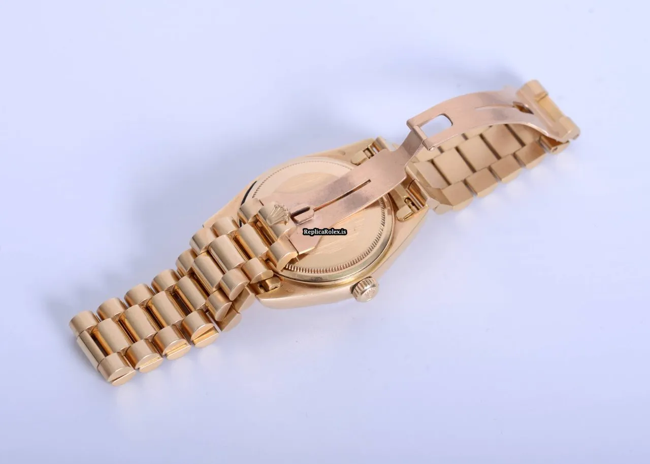 Distinctive Fake Rolex Day-date 36 18038 Automatic Movement 36mm Yellow Gold Case Mens/unisex Watch - Image 8