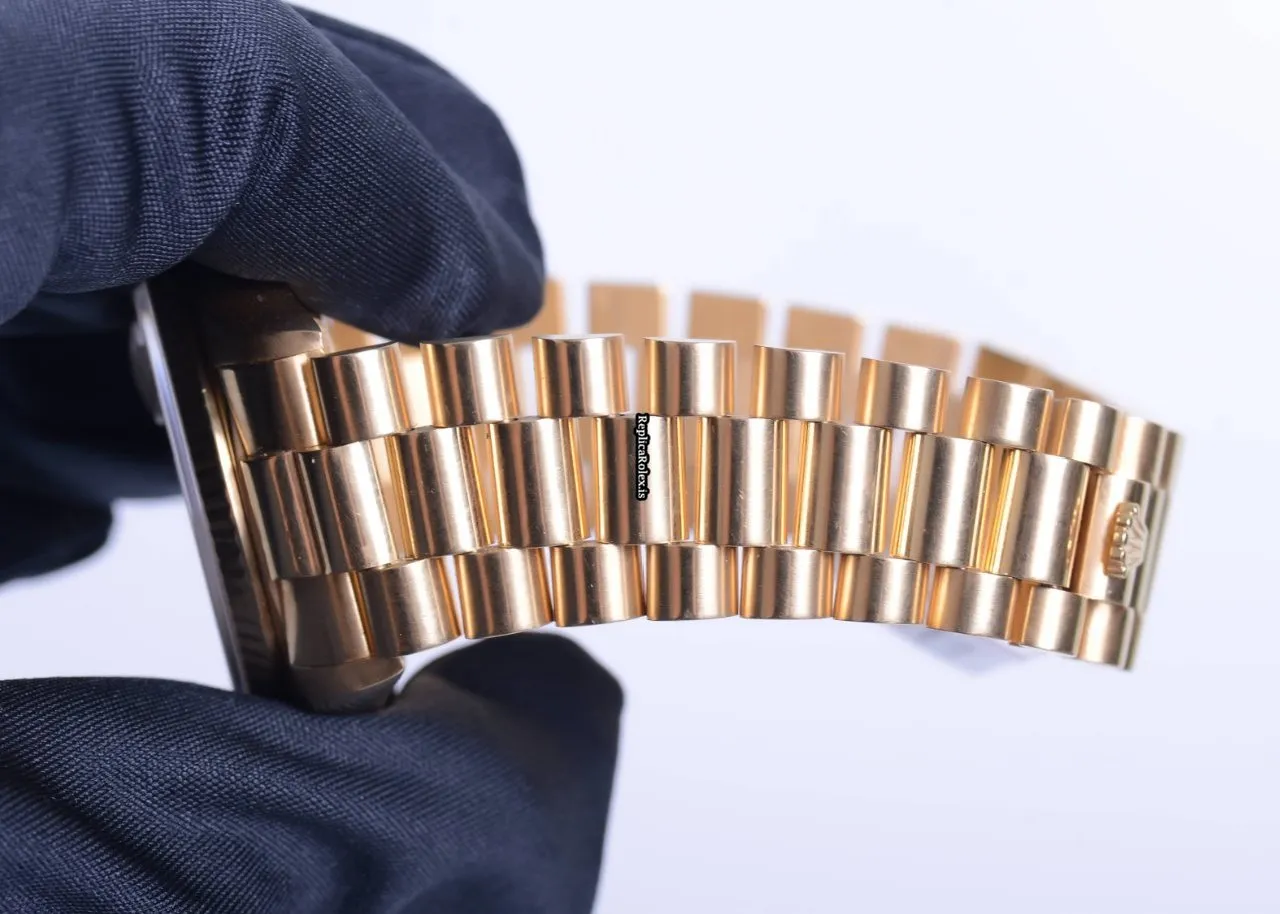 Distinctive Fake Rolex Day-date 36 18038 Automatic Movement 36mm Yellow Gold Case Mens/unisex Watch - Image 9