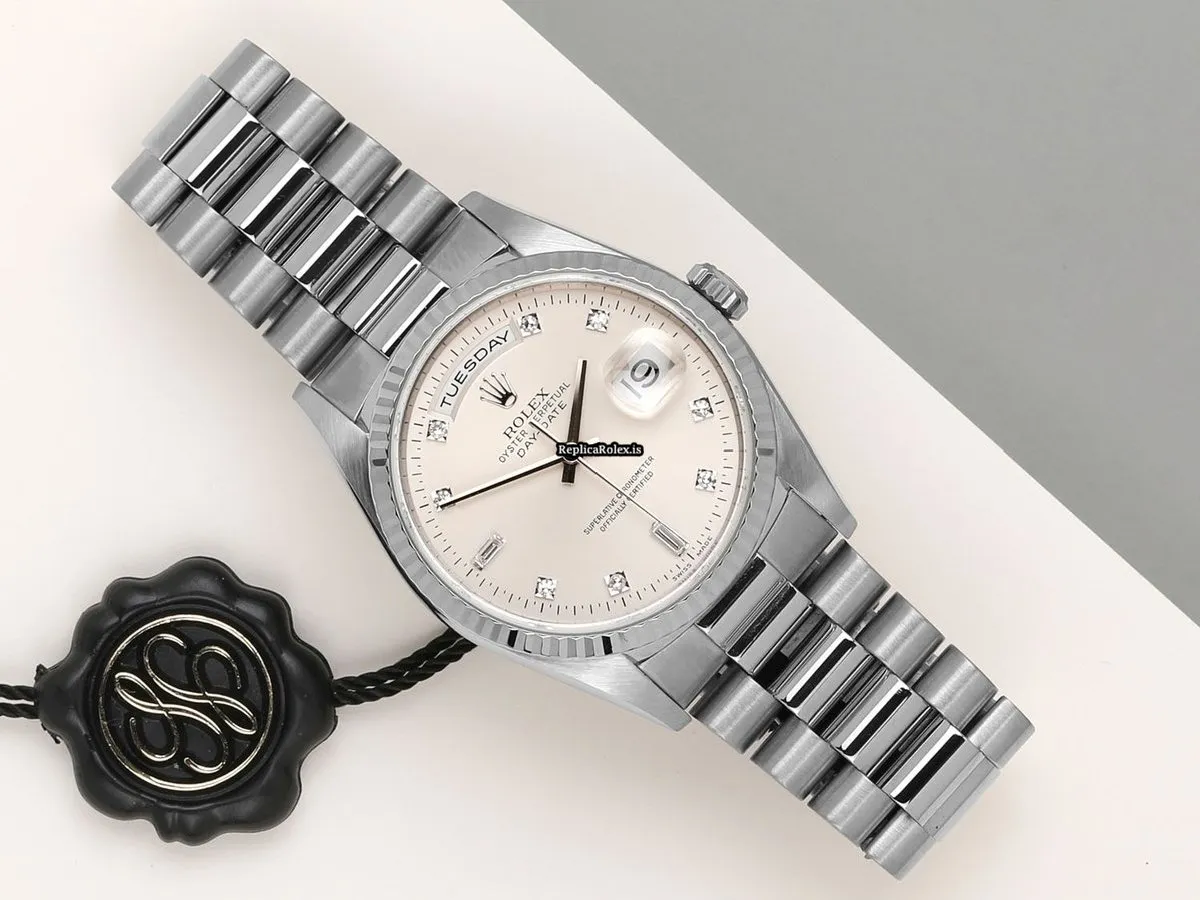 Attractive Replica Rolex Day-date 36 18239 Automatic Movement 36mm White Gold Case Watch