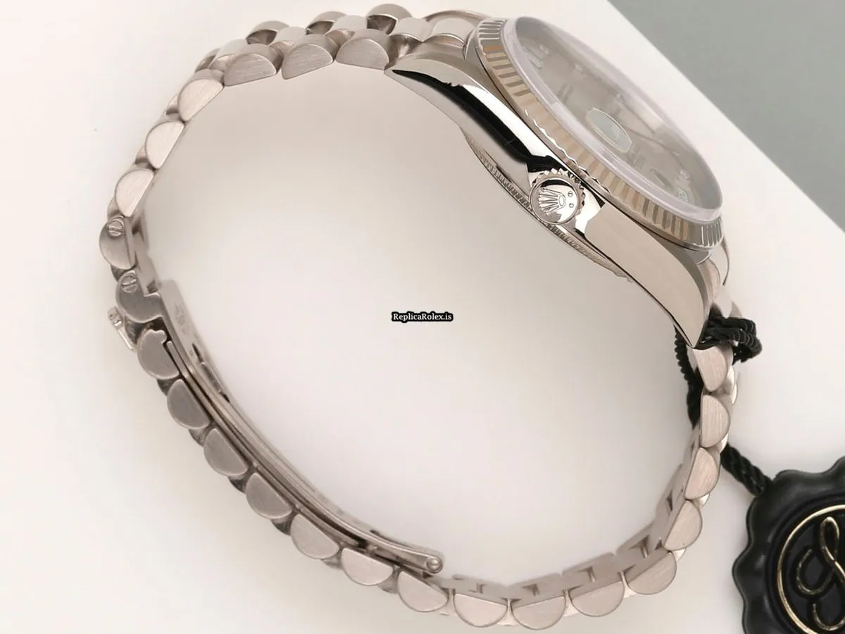 Attractive Replica Rolex Day-date 36 18239 Automatic Movement 36mm White Gold Case Watch - Image 7
