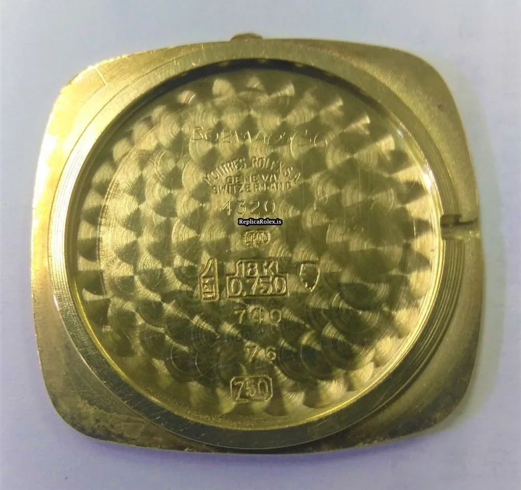 Perfect Fake Rolex Cellini 4320 Manual Winding Movement Yellow Gold Case Womens Watch - Image 11