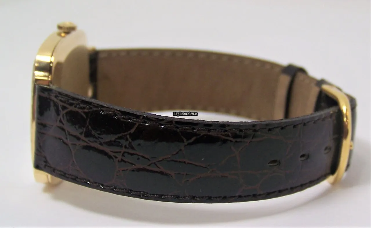 Perfect Fake Rolex Cellini 4320 Manual Winding Movement Yellow Gold Case Womens Watch - Image 5