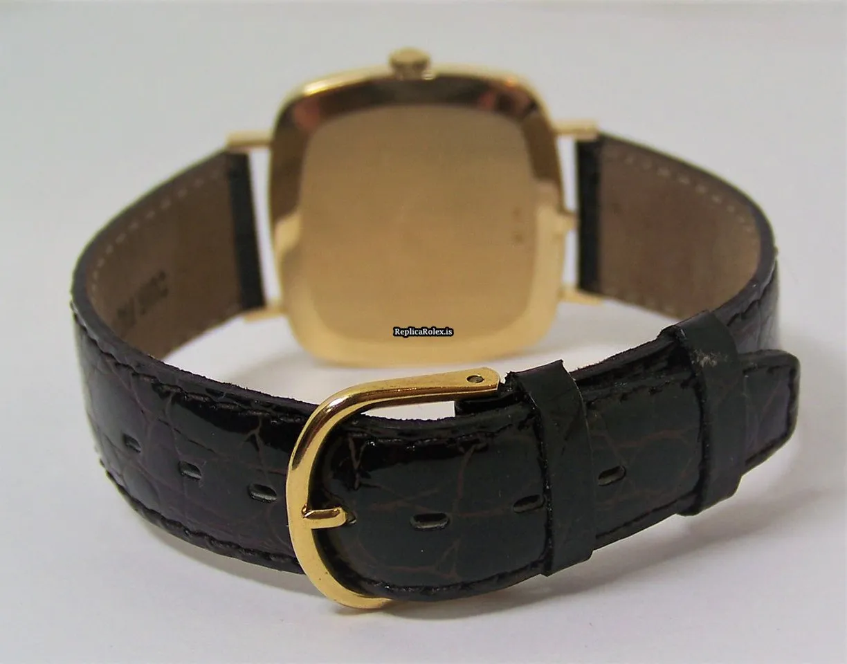 Perfect Fake Rolex Cellini 4320 Manual Winding Movement Yellow Gold Case Womens Watch - Image 6