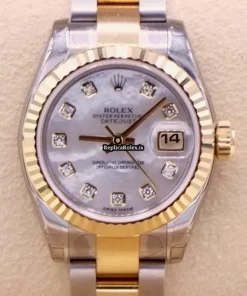 1:1 Fake Rolex Lady-datejust 179173 Caliber 2235 Automatic Movement 26mm Gold/steel Case Womens Watch