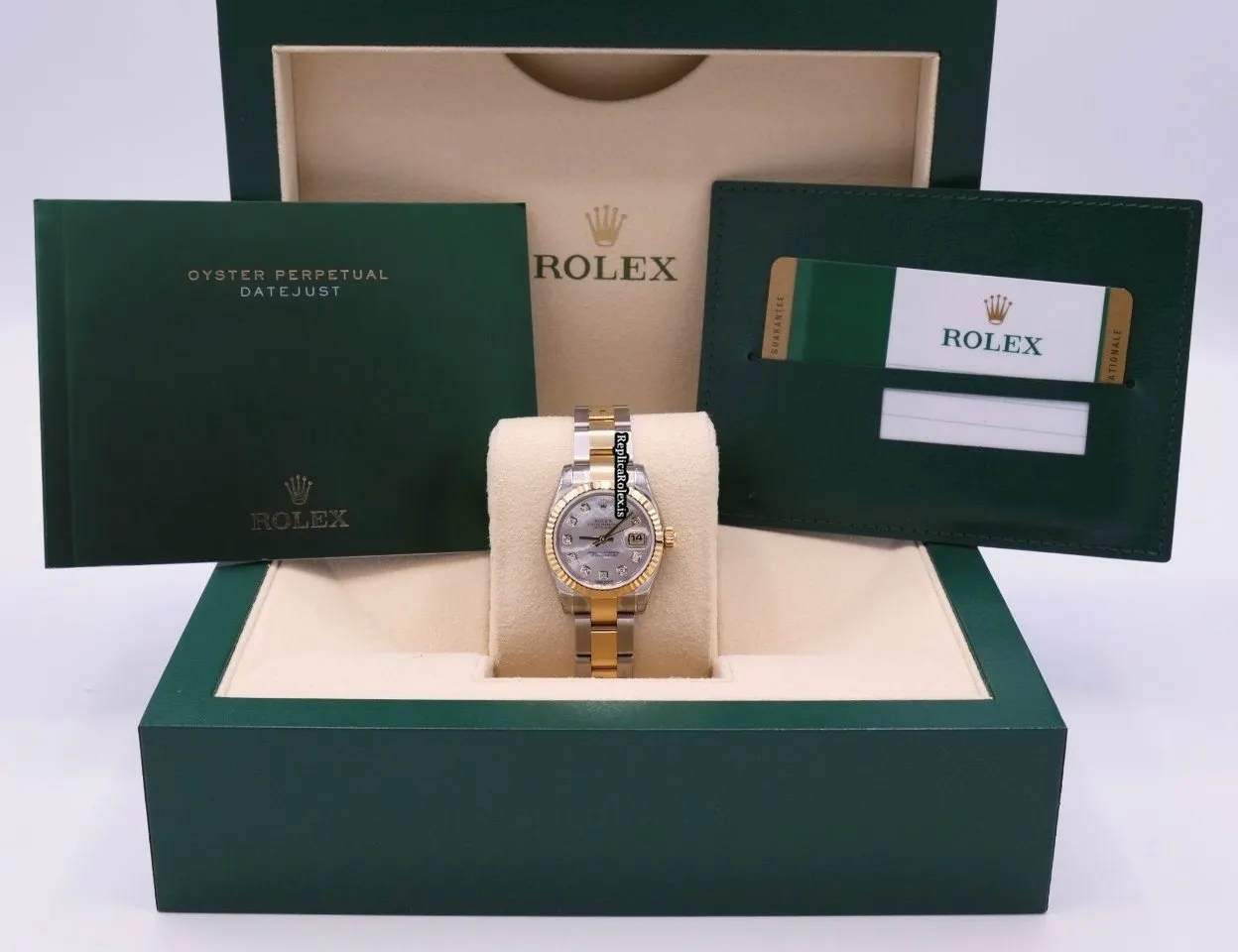 1:1 Fake Rolex Lady-datejust 179173 Caliber 2235 Automatic Movement 26mm Gold/steel Case Womens Watch - Image 2
