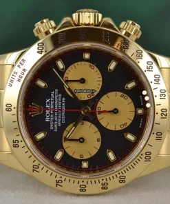 Wholesale Replica Rolex Daytona 116528 Caliber 4130 Automatic Movement 40mm Yellow Gold Case Mens/unisex Watch