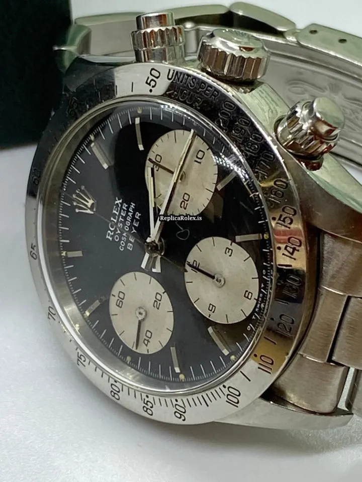 Stylish Replica Rolex Daytona 6265 Caliber 727 Manual Winding Movement 37mm Steel Case Mens/unisex Watch - Image 3