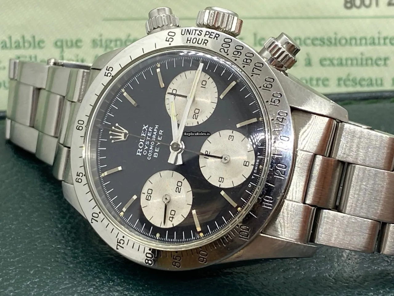 Stylish Replica Rolex Daytona 6265 Caliber 727 Manual Winding Movement 37mm Steel Case Mens/unisex Watch - Image 4