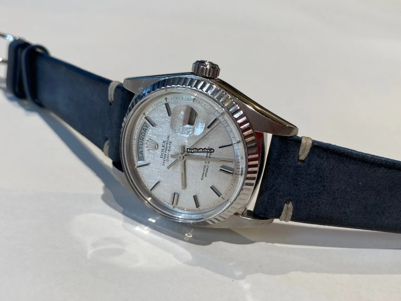 Excellent Replica Rolex Day-date 36 1803 Caliber 1556 Automatic Movement 36mm White Gold Case Mens/unisex Watch - Image 3