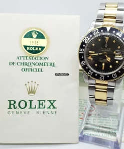 High-end Copies Rolex Gmt-master 1675 Caliber 1570 Automatic Movement 40mm Gold/steel Case Mens/unisex Watch