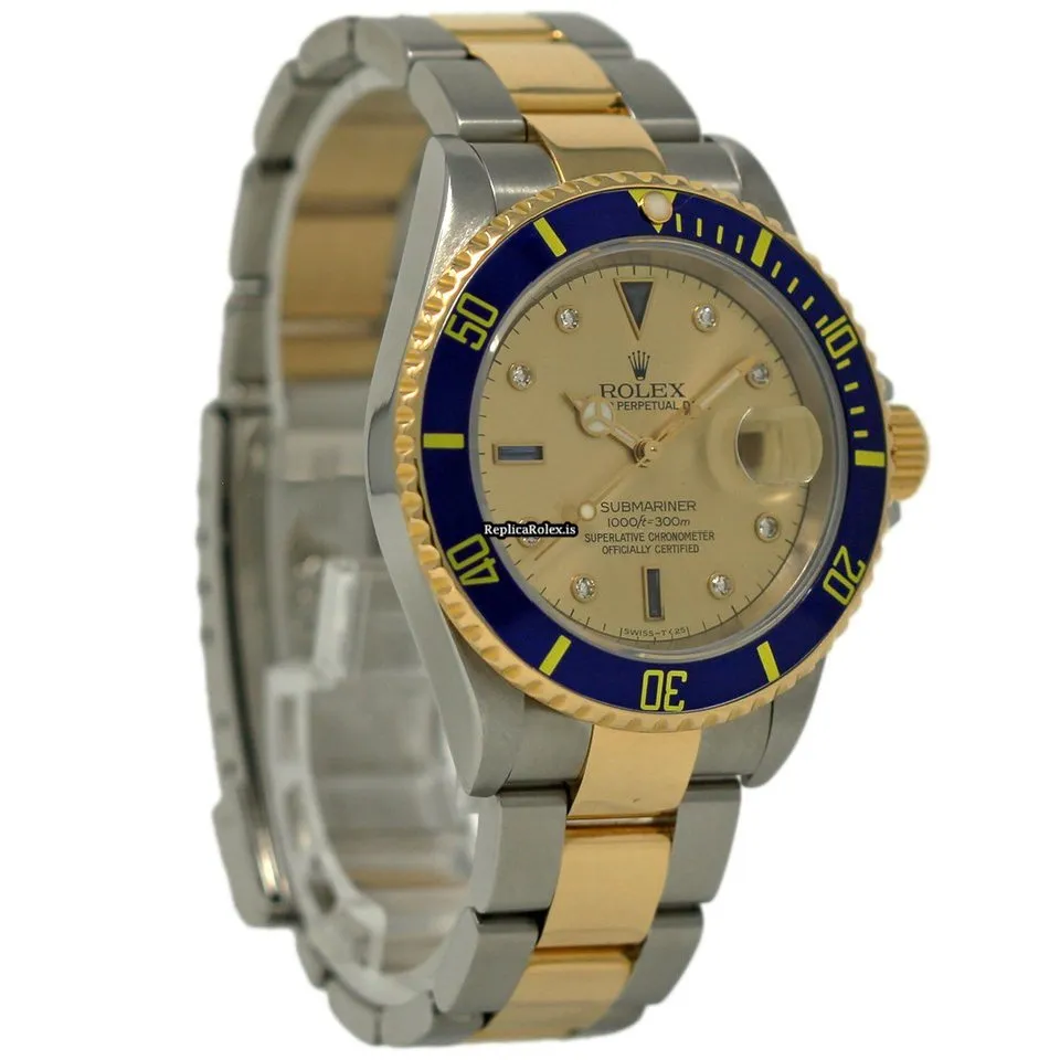 Fine Clone Rolex Submariner Date 16613 Automatic Movement 40mm Steel Case Mens/unisex Watch - Image 5