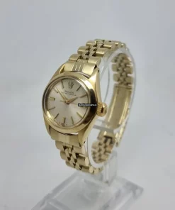 Exquisite Replica Rolex Oyster Perpetual 6618 Caliber 1161 Automatic Movement Yellow Gold Case Womens Watch