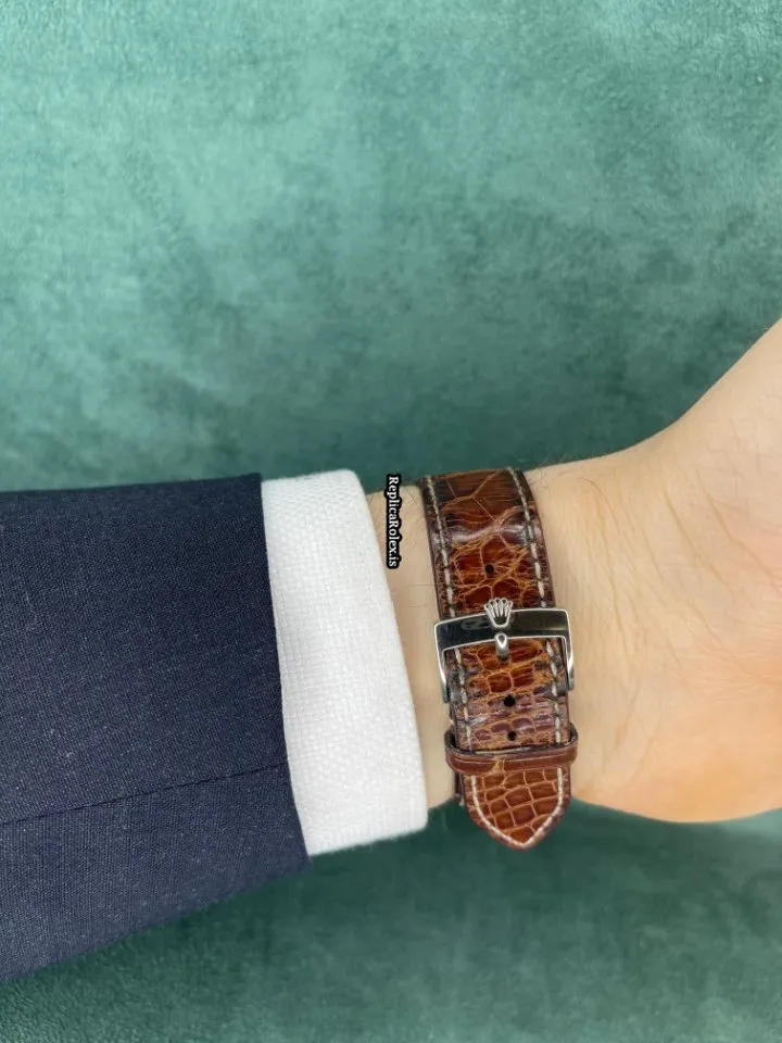 Lovely Fake Rolex Cellini Danaos 4233 Caliber 1602 Manual Winding Movement White Gold Case Mens/unisex Watch - Image 10