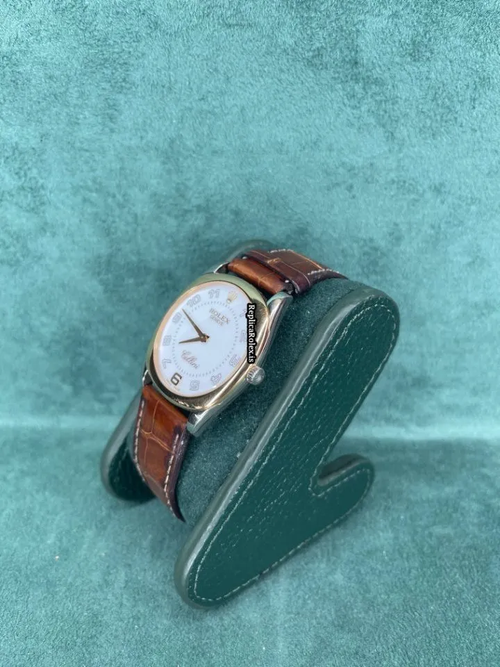 Lovely Fake Rolex Cellini Danaos 4233 Caliber 1602 Manual Winding Movement White Gold Case Mens/unisex Watch - Image 3
