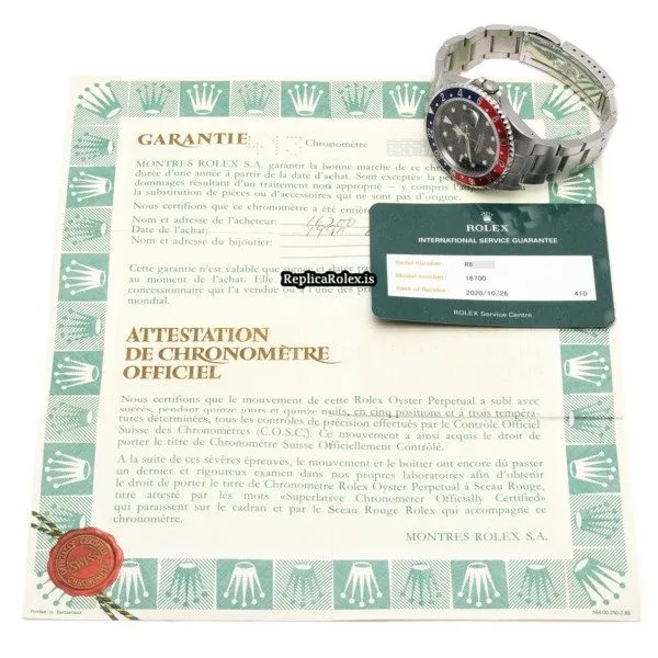 Superior Fake Rolex Gmt-master 16700 Caliber 3175 Automatic Movement 40mm Steel Case Watch - Image 5