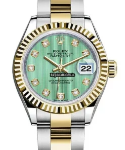 Remarkable Replica Rolex Lady-datejust 279173 Automatic Movement 28mm Gold/steel Case Womens Watch