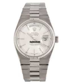 Popular Fake Rolex Day-date Oysterquartz 19019 Caliber 5055 Quartz Movement 36mm White Gold Case Mens/unisex Watch