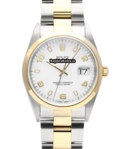 Quality Clone Rolex Oyster Perpetual Date 15203 Caliber 3135 Automatic Movement 34mm Steel Case Watch