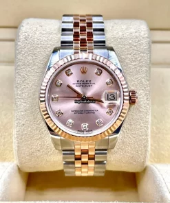 Wholesale Replica Rolex Lady-datejust 178271 Caliber 2235 Automatic Movement 31mm Gold/steel Case Womens Watch