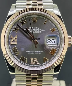 Swiss Fake Rolex Datejust 126231 Caliber 3235 Automatic Movement 36x44mm Gold/steel Case Mens/unisex Watch