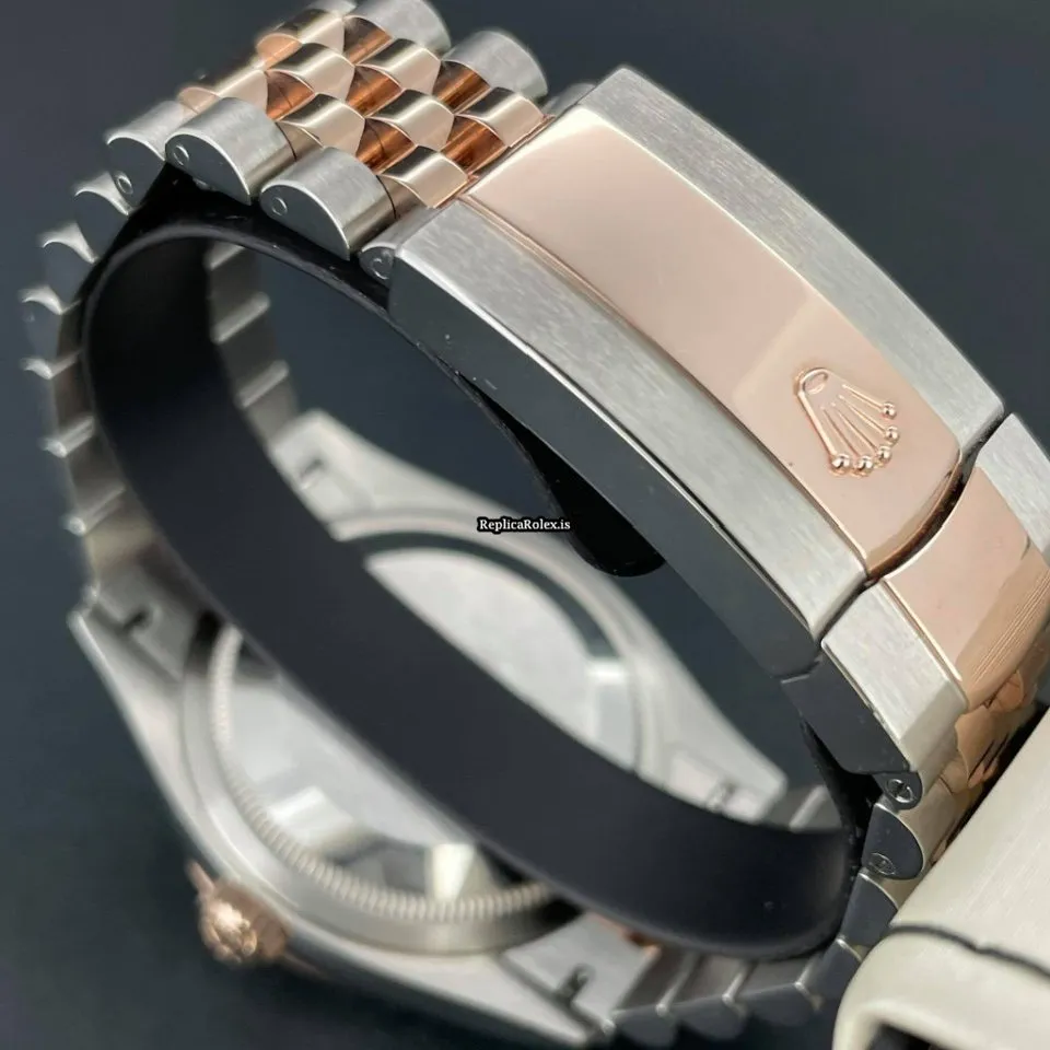 Swiss Fake Rolex Datejust 126231 Caliber 3235 Automatic Movement 36x44mm Gold/steel Case Mens/unisex Watch - Image 7