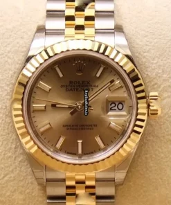 Cheap Fake Rolex Lady-datejust 279173 Automatic Movement 28mm Gold/steel Case Womens Watch