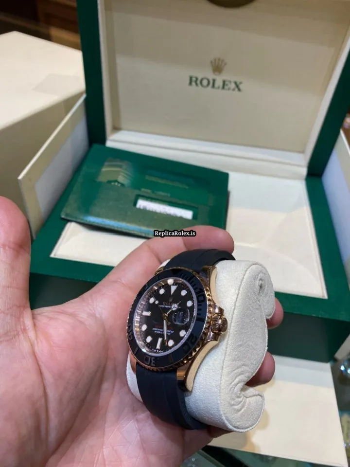 Wonderful Fake Rolex Yacht-master 40 126655 Caliber 3235 Automatic Movement 40mm Rose Gold Case Mens/unisex Watch - Image 3