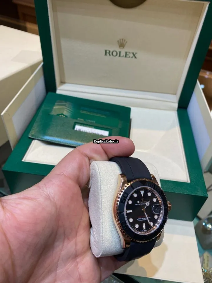 Wonderful Fake Rolex Yacht-master 40 126655 Caliber 3235 Automatic Movement 40mm Rose Gold Case Mens/unisex Watch - Image 4