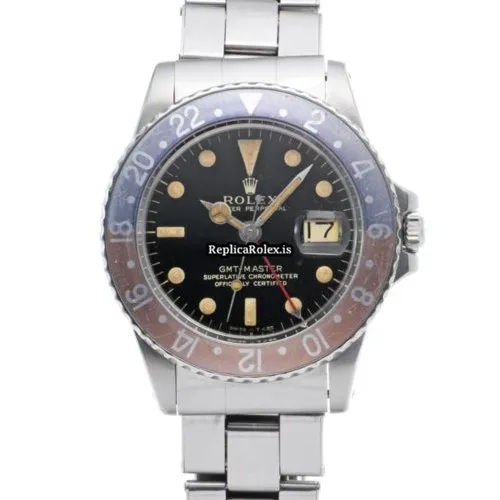 Great Replica Rolex Gmt-master 1675 Caliber 1560 Automatic Movement 40mm Steel Case Watch