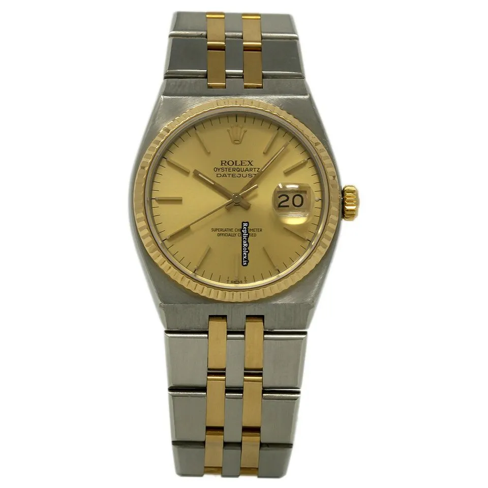 Perfect Imitation Rolex Datejust Oysterquartz 17013 Quartz Movement 36mm Steel Case Mens/unisex Watch - Image 2