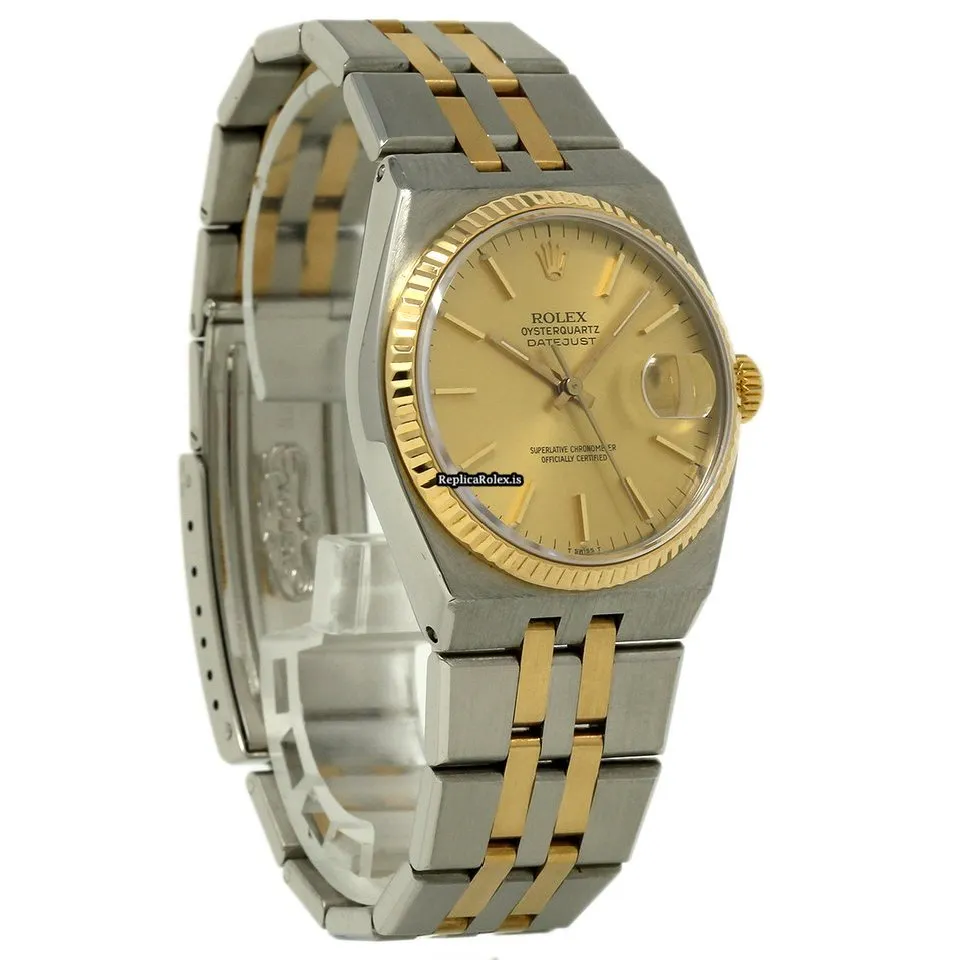 Perfect Imitation Rolex Datejust Oysterquartz 17013 Quartz Movement 36mm Steel Case Mens/unisex Watch - Image 5