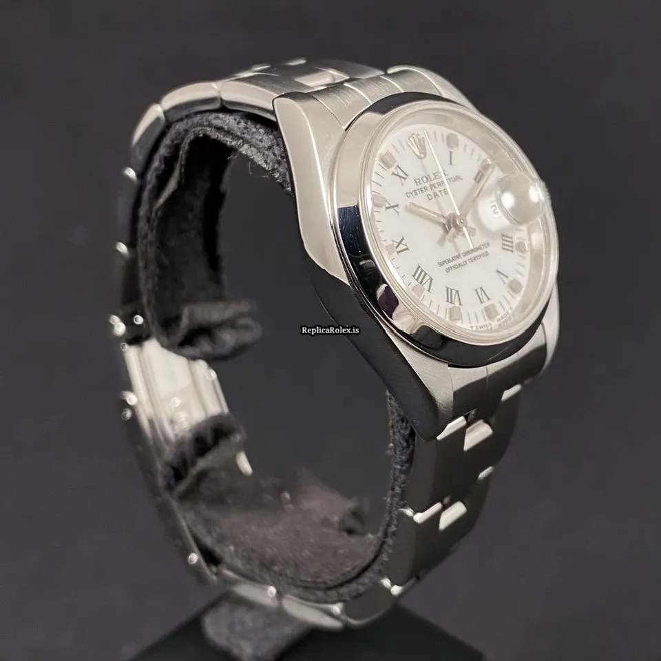 Ideal Copies Rolex Oyster Perpetual Lady Date 69160 Caliber 2135 Automatic Movement 26x32.7mm Steel Case Womens Watch - Image 2