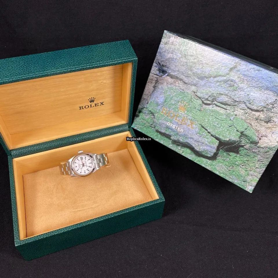 Ideal Copies Rolex Oyster Perpetual Lady Date 69160 Caliber 2135 Automatic Movement 26x32.7mm Steel Case Womens Watch - Image 6