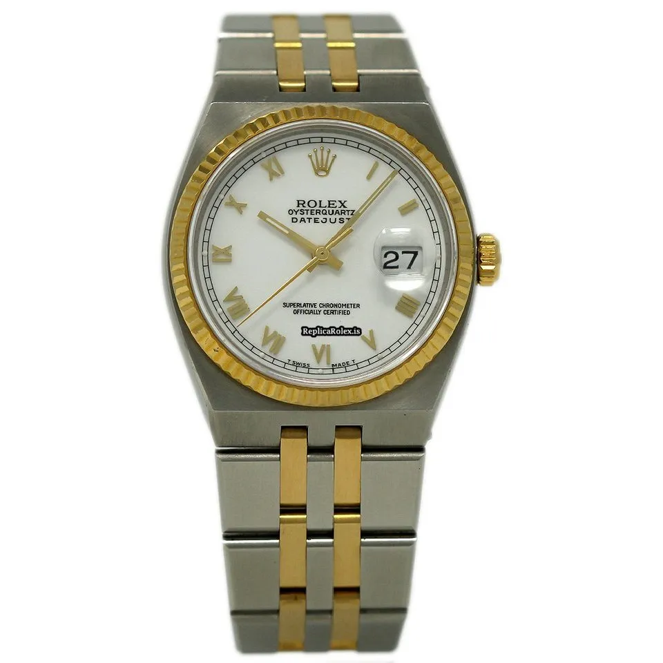 Amazing Fake Rolex Datejust Oysterquartz 17013 Quartz Movement 36mm Steel Case Mens/unisex Watch - Image 2