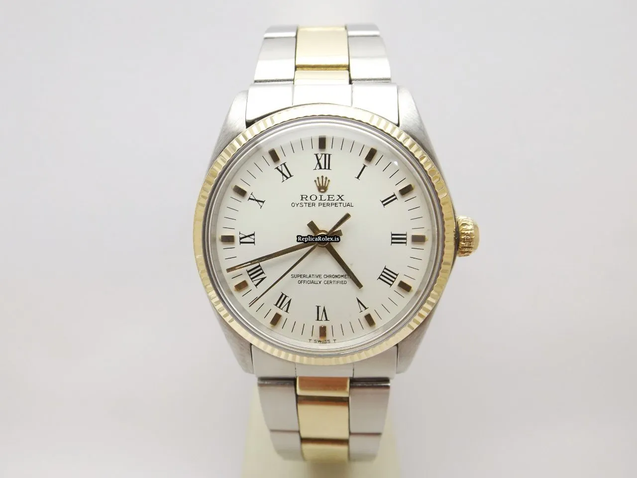 Lovely Replica Rolex Oyster Perpetual 34 1005 Caliber 1570 Automatic Movement 34mm Gold/steel Case Mens/unisex Watch