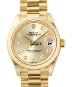 Neat Copies Rolex Datejust 278278 Automatic Movement 31mm Yellow Gold Case Womens Watch