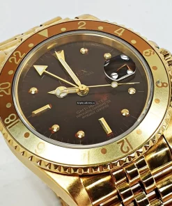 Incredible Replica Rolex Gmt-master 16758 Caliber 3075 Automatic Movement 40mm Yellow Gold Case Mens/unisex Watch