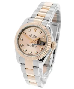 Exquisite Fake Rolex Lady-datejust 179171 Automatic Movement 26mm Steel Case Womens Watch